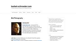 Desktop Screenshot of barbet-schroeder.com